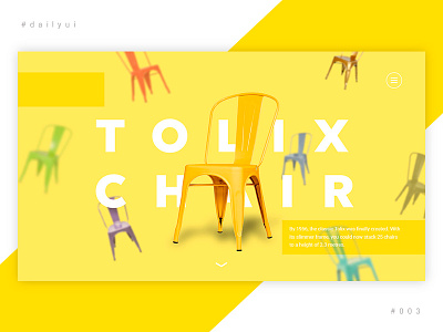 Landing Page chair dailyui design furniture industrial landing landing page page website