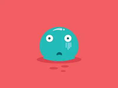 😨 :fearful: character cute design emoji flat graphic illustration illustrator vector