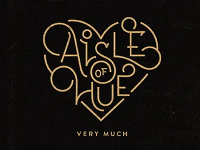 Aisle of Hue hand lettering heart i love you love madgab typography valentine