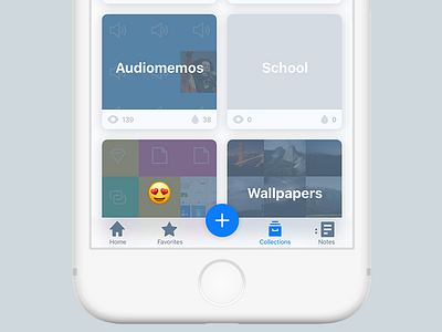 Collections Feature app collections interface ios ui