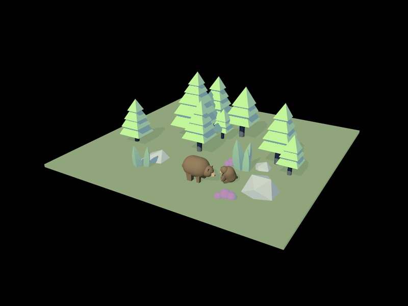 Happy Bears 3d animation cinema 4d