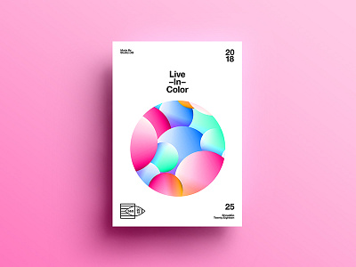 👁Show & Go👁 025 | Live In Color | Option III 2018 3d abstract branding color design poster swiss tutorial typography