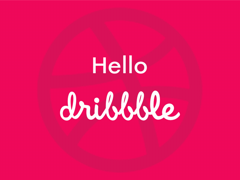 Hello, dribbble! debut dribbble hello shot