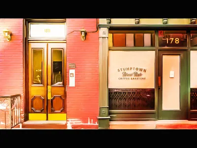 A Town from Wes Anderson's Movie landscape movie ps romantice town