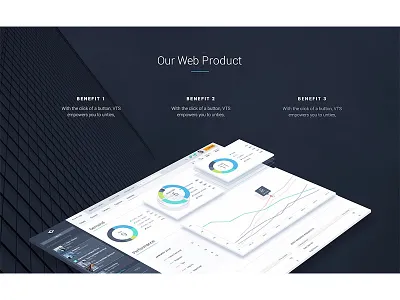 Web Layout 3d ui ux web