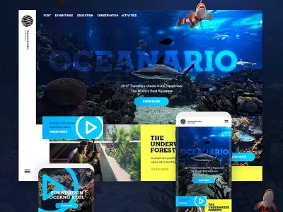 Lisbon Aquarium art direction design digital mobile product webdesign website