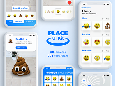 Place UI Kit - The future of augmented reality mobile apps ar arkit augmented augmented reality ios mobile uikit
