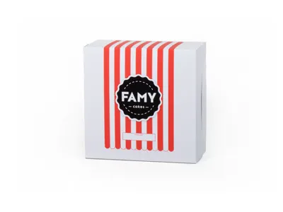 Famy Cakes Cake Box baker bakery box branding cafe cake cakes cupcake cupcakes food logo