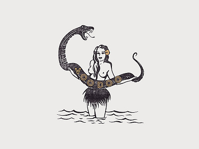 Snakebite Tee - VOODOO aloha hula snake t shirt voodoo