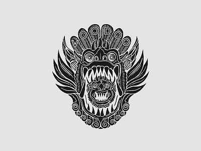 Icons & Myths bali barong t shirt tee