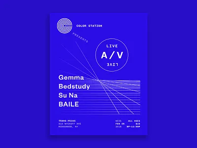 Live A/V Poster av music poster