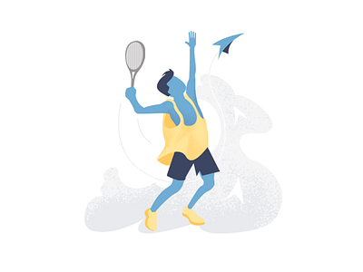 ad-social — Free repost flat illustrations paper plane repost tennis wind work