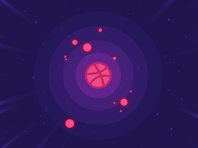 Hello Dribbble! animation dribbble gif hello hello dribbble hud interface mograph planet space universe