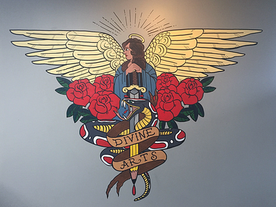 Divine arts tattoos design illustration mural