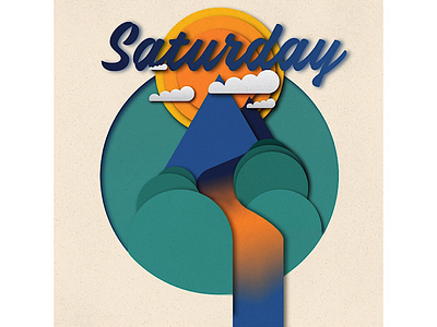 Happy Saturday, Dribbble! saturday sun waterfall weekend