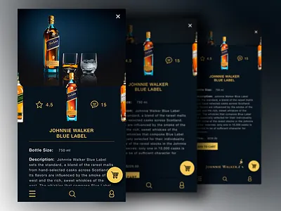 Johnnie Walker e commerce ios material design mobile mobile design ui design ux design