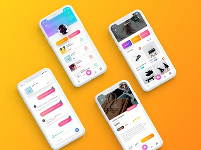 Bid App app app design ecommerce flat ios minimal minimalism minimalist ui ux