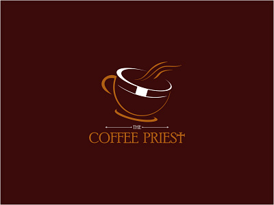 The Coffee Priest Logo Concept. coffee design icon illustration logotype mark