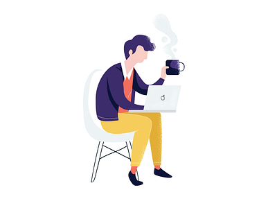 Workday aarhus coffee denmark digital employee illustration illustrator work