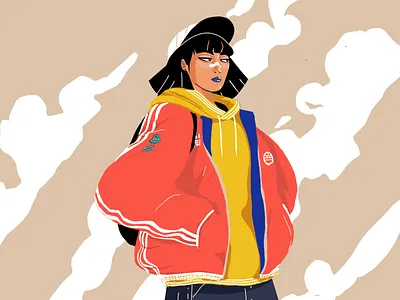 Love Oversized Clothes character clothes design fashion female