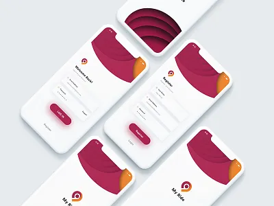 My Ride adobe xd car flat ios iphonex layout minimal psd ride ui