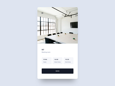 Meeting room booking app booking clean interface meeting room minimal mobile scheduling time date ui ux