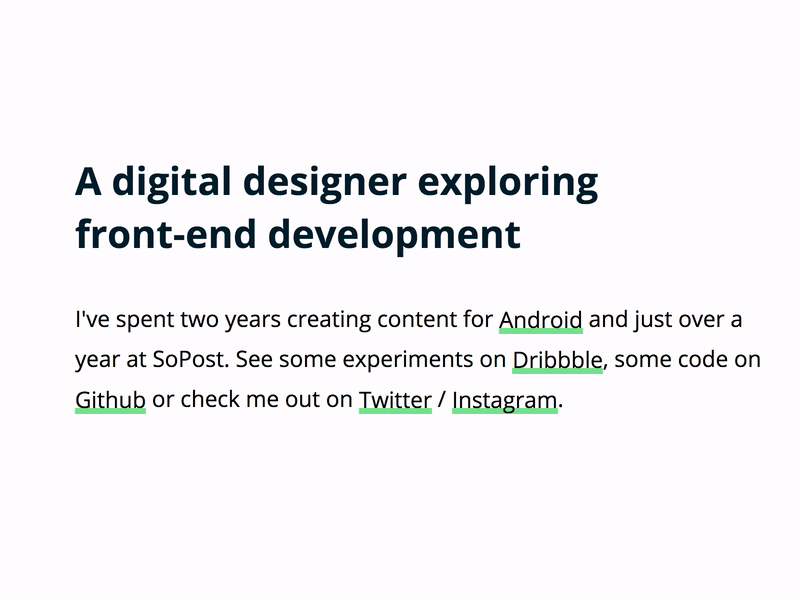 Portfolio code css development html portfolio web website