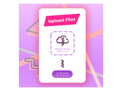 Uploadin' 2 - Upload Screen / Modal / Lightbox concept file upload lightbox modal neon screen ui upload