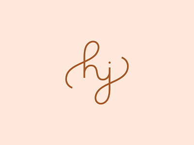 HJ Monogram Brand Mark brand mark branding identity ligature logo monogram typography