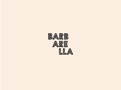 Barbarella Boutique boutique brand branding clothing identity logo minimal shop