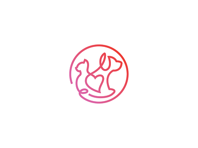 Pet Love Logo animal brand cat cute dog kennel kitten logo love pet puppy shelter