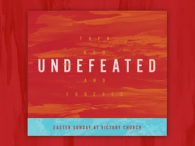 Undefeated Sermon brush church easter texture