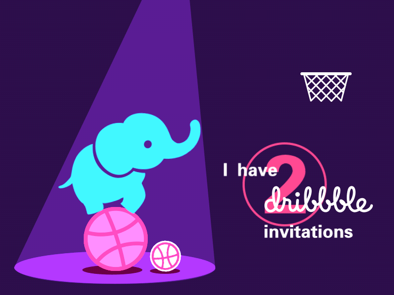 2x Dribbble Invites dribbble invitation