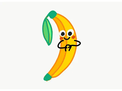 Banana! banana character design doodle illustration sketch