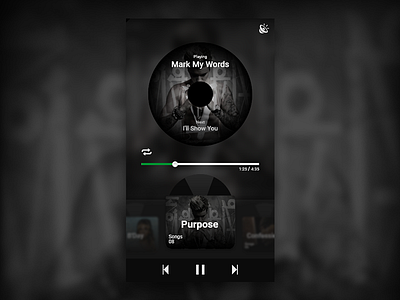 Daily UI Music Player 009