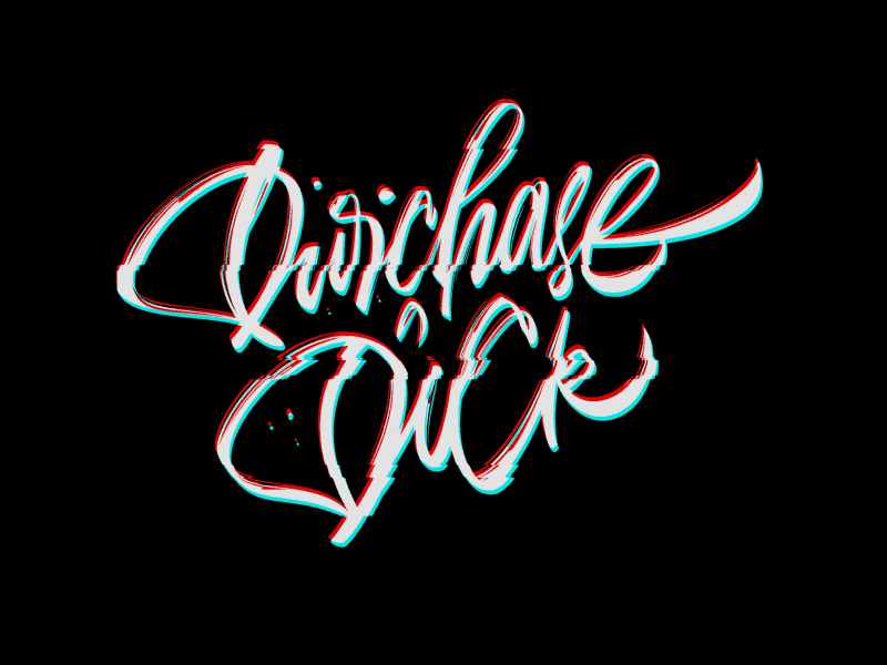 Purchase a dick glitch animation animation brush design lettering logo logotype motion