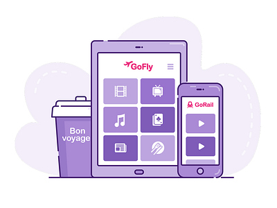 Onboard entertainment app illustration digital digital art icons illustration ui ux vector website
