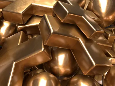 Gold Basket 3/3 3d artwork c4d cg cinema4d digitalart gold maxon3d redshift redshift3d render renderzone