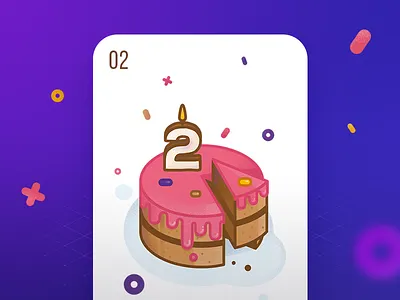 Planning Poker Card 02 Piece of Cake card gradients illustration iza kasza planning poker