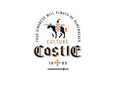 Culture Castle black castle font gothic horese knight logo medieval sword