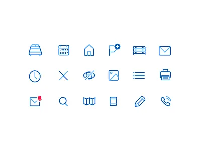 Propertynews Icon Set graphics house icons illustrations line property