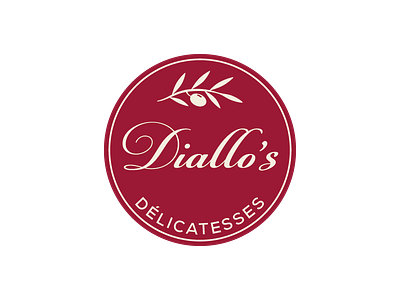 Diallo's 2d badge clean creative design flat graphic logo logo design redesign typography vector