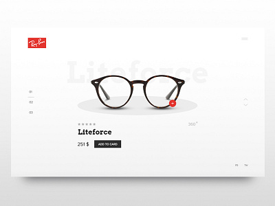 Ray Ban animation banner design graphic ray ban web web site