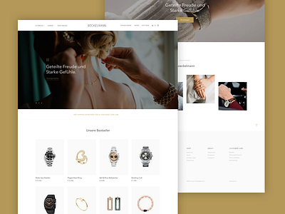 Böckelmann - Store Frontpage clean ecommerce landing minimalism shop web