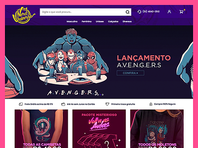 Nerduniverse - E-commerce admake case ecommerce geek integrandose nerd tema vtex