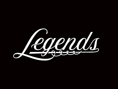 Legends Lettering classic cursive custom legends lettering typography vintage