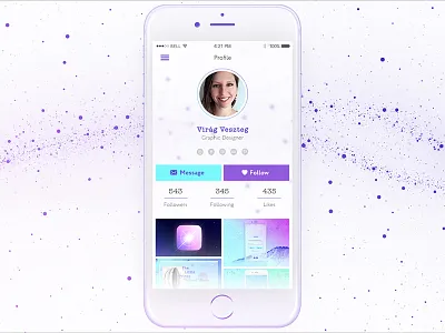 Daily UI 006 - User Profile 006 daily ui user profile