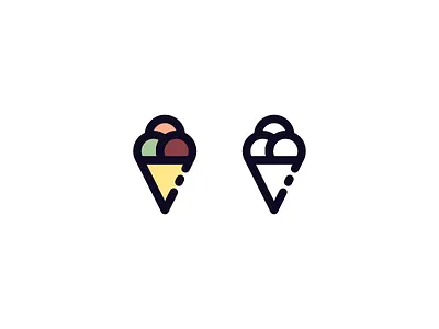 Minimalist Icecream icecream icon minimalist