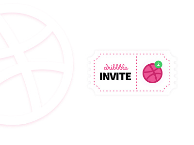 2 Dribbble invite giveaway 2 invite draft dribbble invite invite sketch