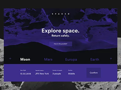 Spaced Design Challenge challenge dark design space spaced travel